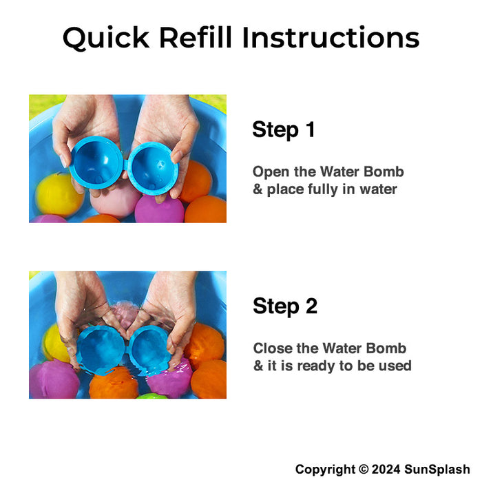 quick refill water bomb toys