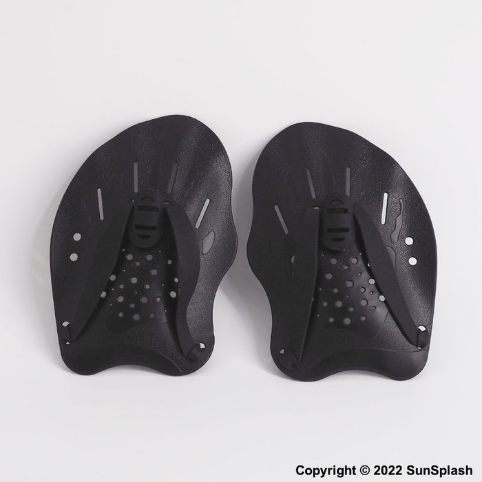 Swimming Hand Paddle Training Black