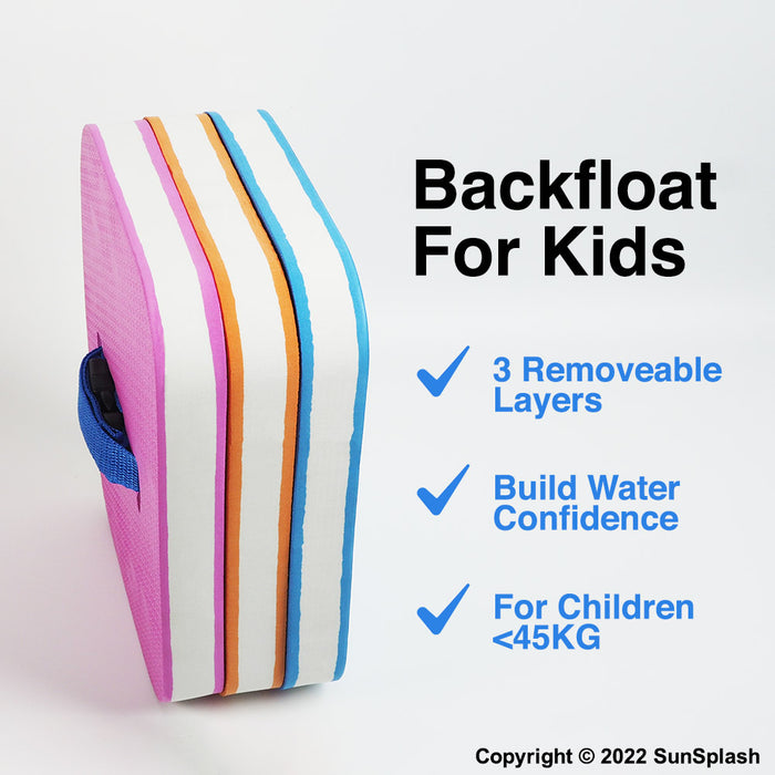 back float kids removeable layer