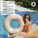 colorful inflatable tube for children pink small 2 to 4 years old