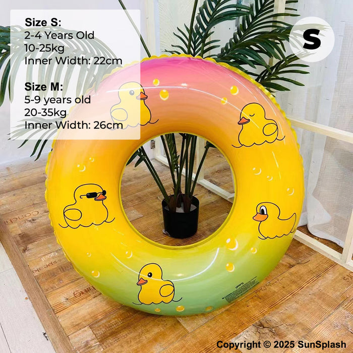 Round Cute Inflatable Float Inflatable Ring Float For Kids (2-9 Years Old) — SunSplash