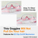 adjustable wide view goggles for kids quick release easy to wear