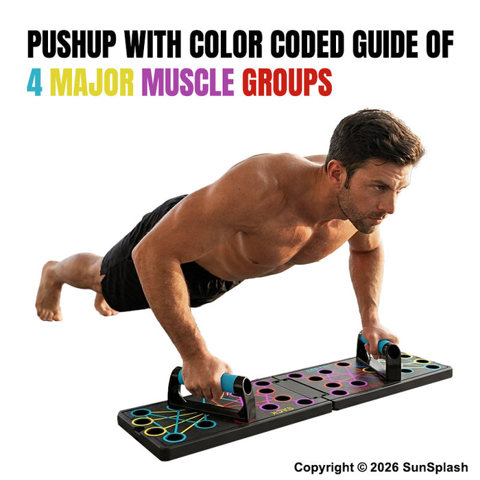 Push Up Board Foldable Portable Upper Body Workout