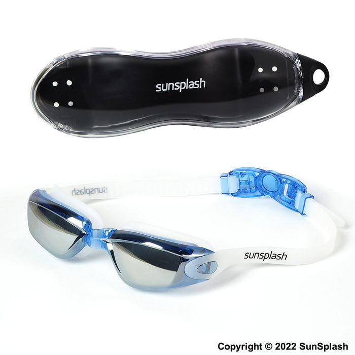 adult swimming goggles blue