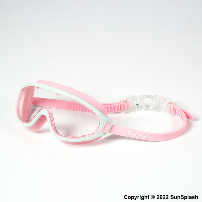 wide lens swim goggles pink kids