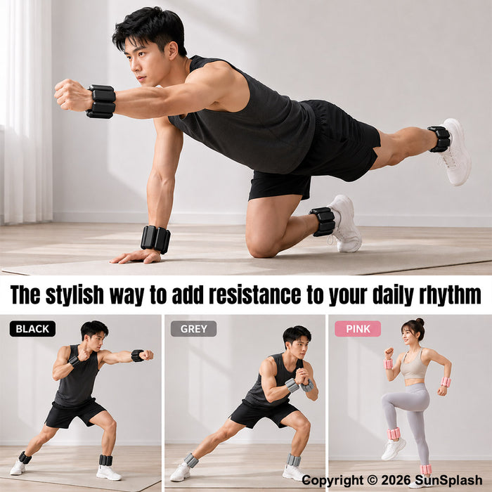 Silicone Wrist Ankle Weights Adjustable