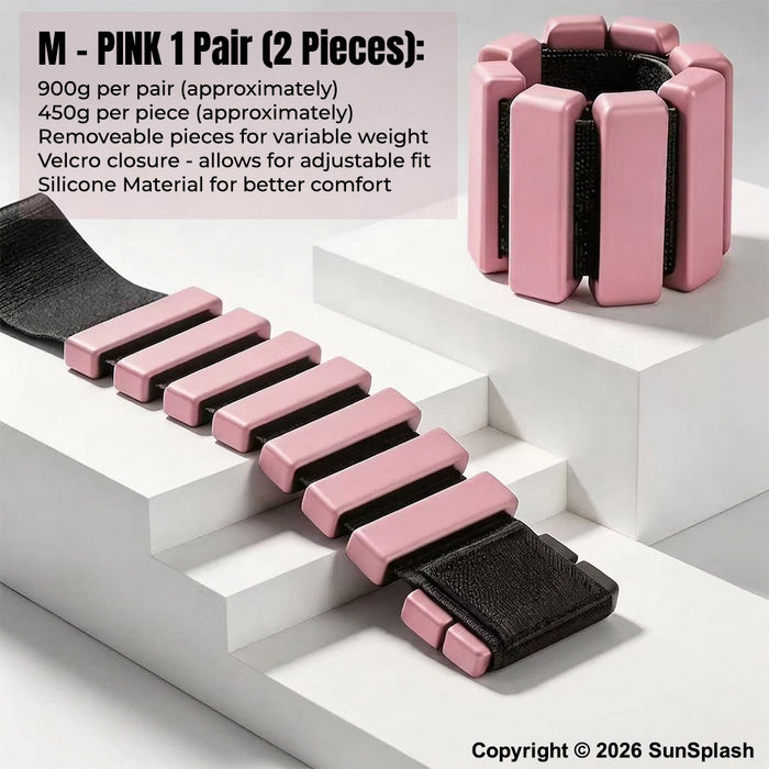 Silicone Wrist Ankle Weights Adjustable